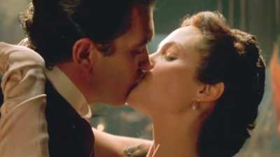 Angelina Jolie tongue kiss compilation pt. 1