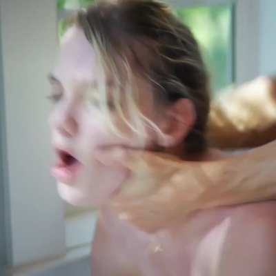 Steamy hot bathroom scene
