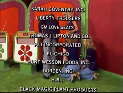 1977: a contestant wins a car on The Price is Right and faints, models and offstage crew rush to her aid 