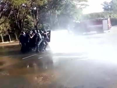 Riot response team training