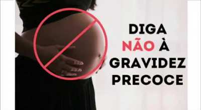 Diga n&atilde;o &agrave; gravidez precoce!