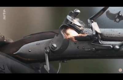 Firing a musket
