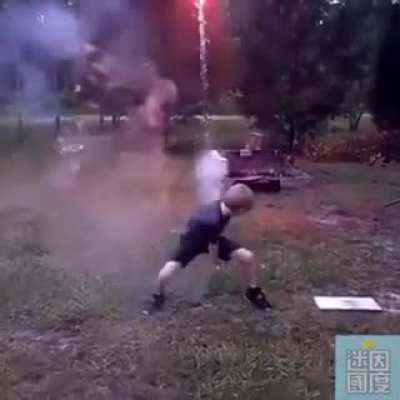 Giving your kid a firecracker