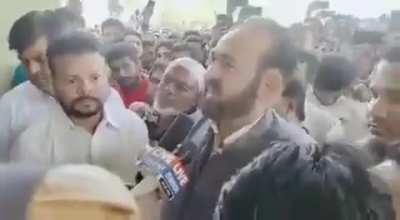 Indian Muslim man says &ldquo;They (Hamas) were just 5 Lacs , we are 25 crores , even if 5 crores do die. We will teach you a lesson. We will change the Constitution of India, and set a new constitution (Sharia Law)&rdquo;. Followed by a crowd cheer.