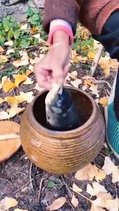 Нет кастрюли - не беда, в целлофанчике еда!