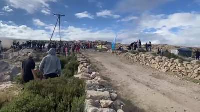 Otro ángulo del Accidente en el Rally sudamericano
