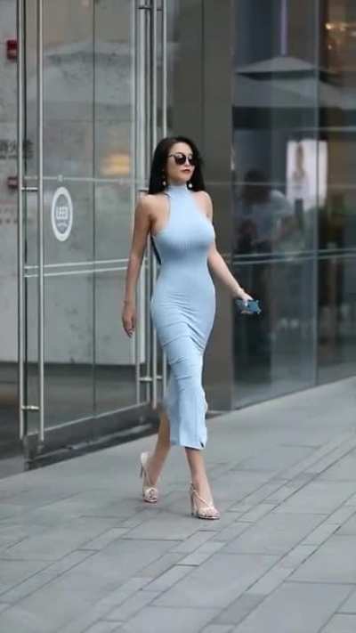 Blue dress