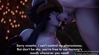 Your succubus mom can't control her pheromones! (Animation by Bouquetman)
