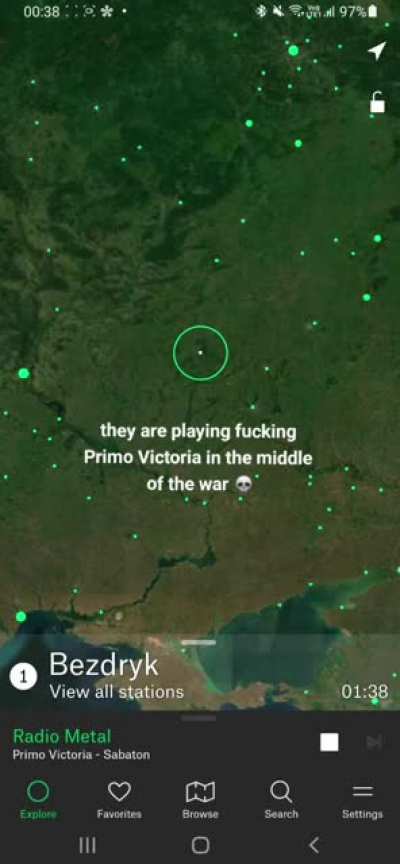 Meanwhile ukranian radio stations