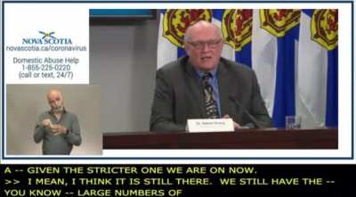 Chief doc of Nova Scotia openly admits the injunction against protests was to keep people apart to prevent sharing of &ldquo;misinformation&rdquo;