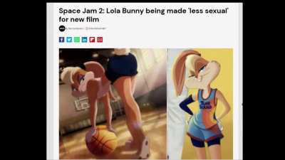 Lola bunny has been desexualized