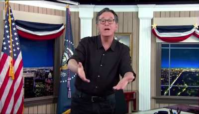 Colbert hits breaking point, reacts to Trump&rsquo;s claim of victory and fraud Thursday