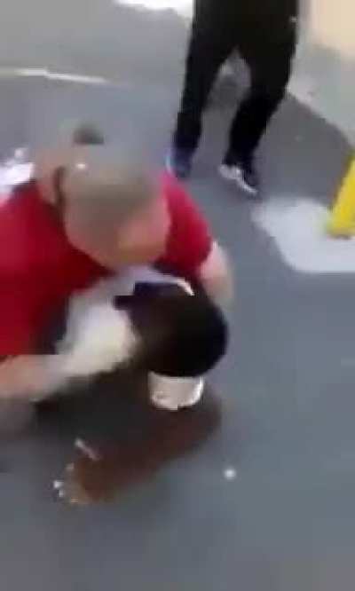 Dude gets whooped by old man Rick