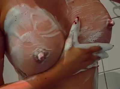Soapy, bouncy Swedish tits 😘