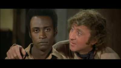 Blazing Saddles 1974: Gene Wilder delivers his line about the "people of the land," resulting in Cleavon Little's genuine burst of laughter that made it into the final cut.