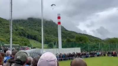 To land