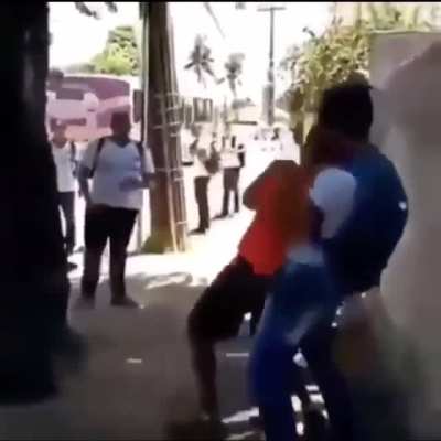 simp gets choked out after sucker-punching