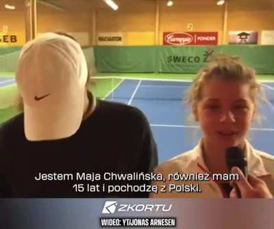 Iga Swiatek and Maja Chwalinska's 10-year-old plan to take over the WTA Tour. Tomorrow, they'll face each other for the first time in an all-polish Wuhan SF