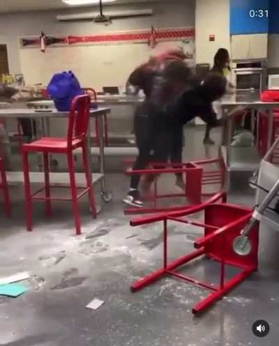 Fight in culinary at my school (I didn&rsquo;t record)