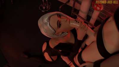 Ashe Blowjob And Facial (Sound Update) (Polished-Jade-Bell) [Overwatch]
