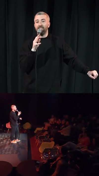 This woman who felt the need to insert herself into this guy&rsquo;s comedy show. This guy handled it rlly well. Take no bullshit