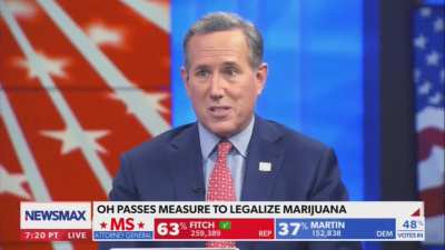 &ldquo;Pure democracies are not the way to run a country,&rdquo; says former presidential hopeful Rick Santorum, after a terrible night for the Republicans in a series of competitive state legislature and Governor votes