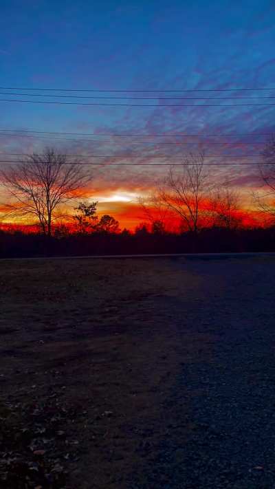 Yesterday&rsquo;s sunset