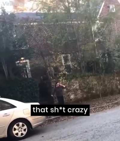 ‘You look suspicious’: White woman confronts Black UPS delivery man.