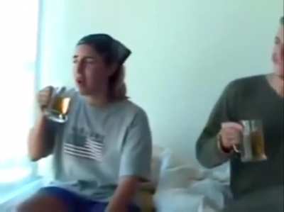 having some drinks in NYC about 20 years ago