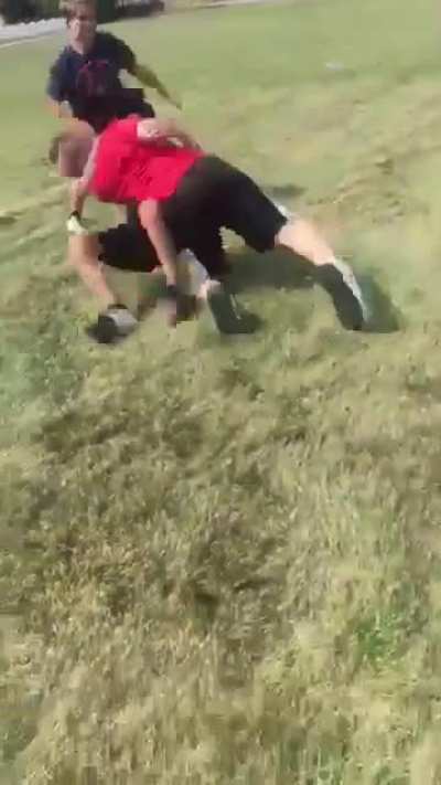 Some elementary kids just fucking around (video provided by my sister)
