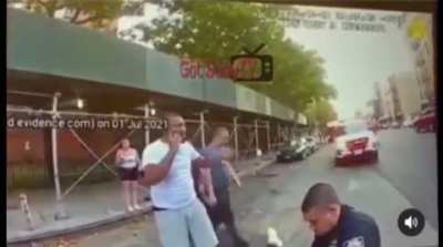 Man plays with a victim's foot in NYC and gets slapped