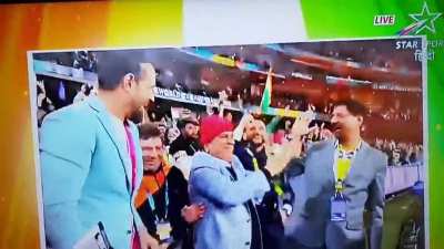 Gavaskar's reaction when India won the match..