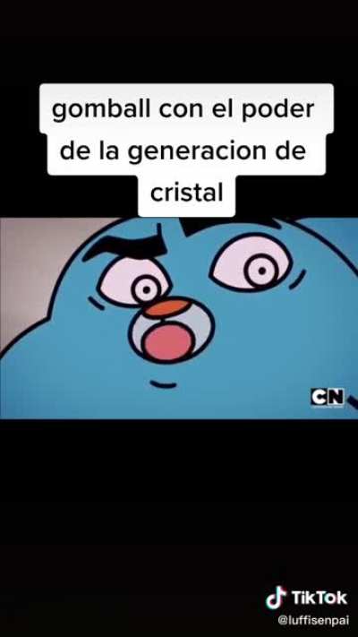 Gumball con el poder de la generaci&oacute;n de cristal