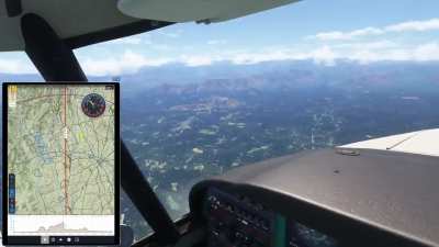 Flying old school cross-country without GPS or radio. New EFB charts.