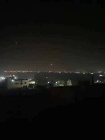 First Iranian Missiles Impacting Israel