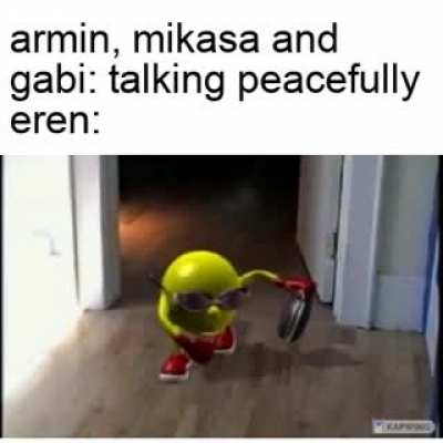 enters menacingly
