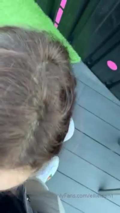 Blowjob with a view