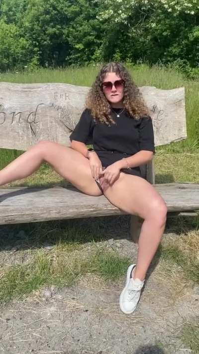 Just a doll who likes to have fun in the park