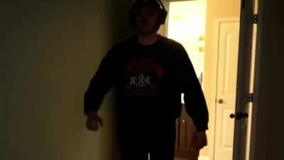 big guy walk