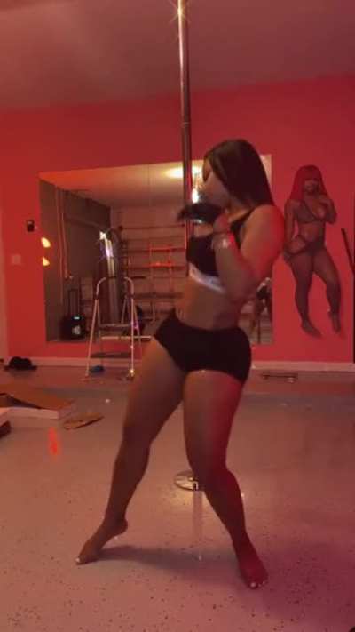 She Took The Pole Out The House Now It's In The Garage