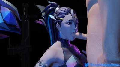 (DingoAnimations)(OC) KDA Kaisa Treats A Fan With Her Mouth