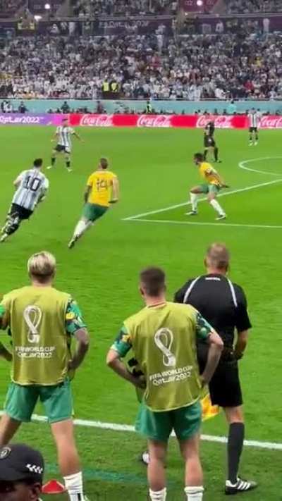 Messi scored his first knockout goal at the World Cup while playing his 1000th career game.