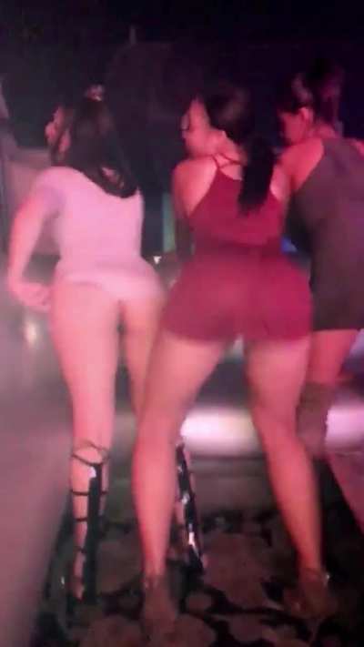No panties in the club