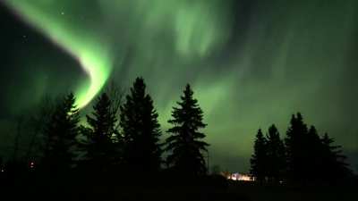 First night out last night, got this timelapse in Alberta. Got it with my iPhone 11