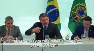(+18) Mais um trecho do Bolsonaro na reuni&atilde;o, dessa vez se referindo diretamente a Moro