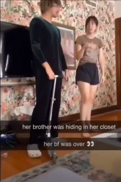 Nick at it again trying to protect his sissy