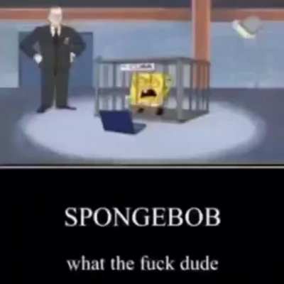 Spongebob was finally caught!!!