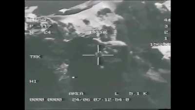 Indian Mirage 2000 attack on Pakistani position with laser guided munitions.[Kargil war 1999]