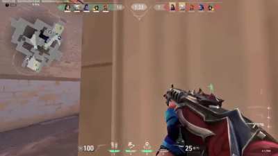 Ace with Yoru in 5 seconds.