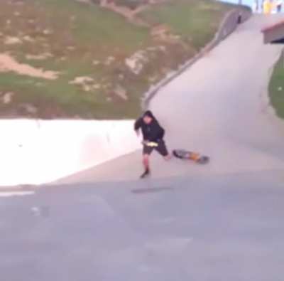 HMFT after I fall going fast on a skateboard